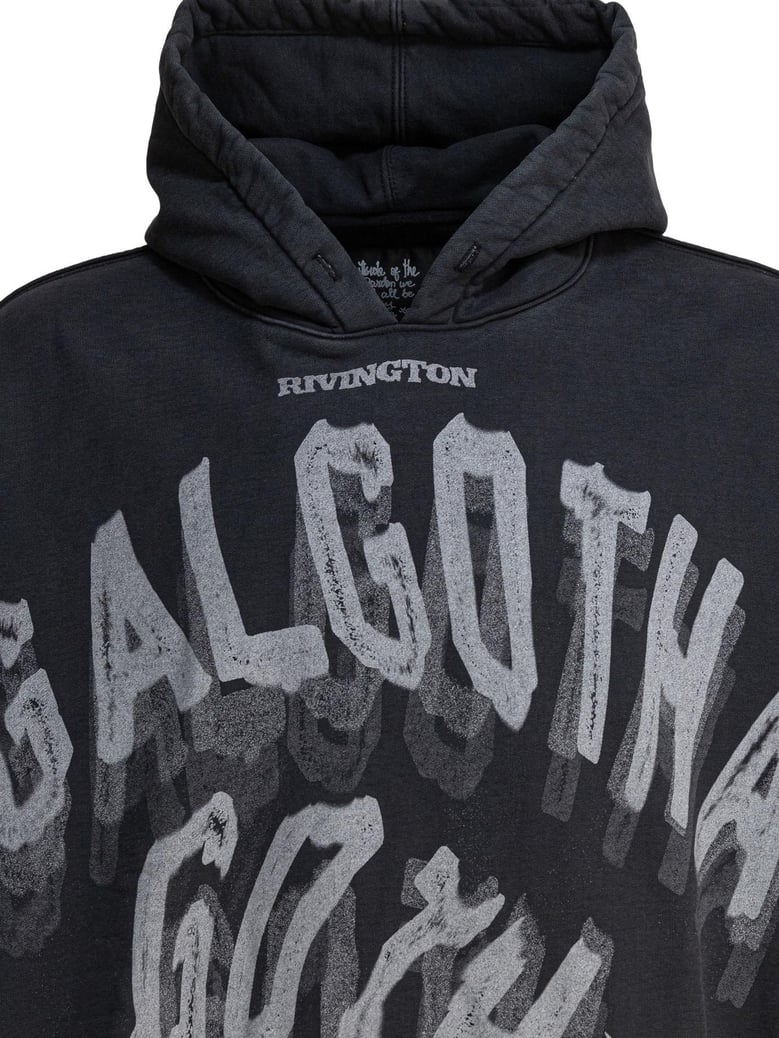 black cotton sweatshirt by Selfnex