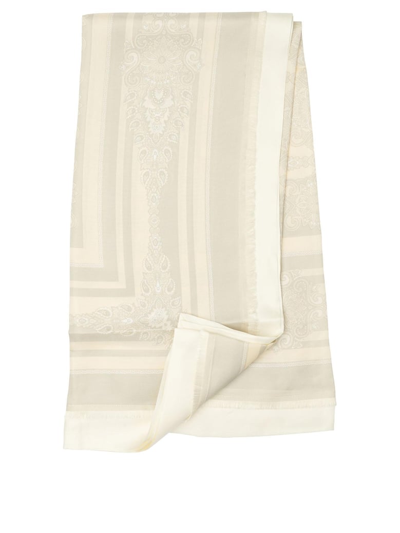 white silk scarf by Selfnex