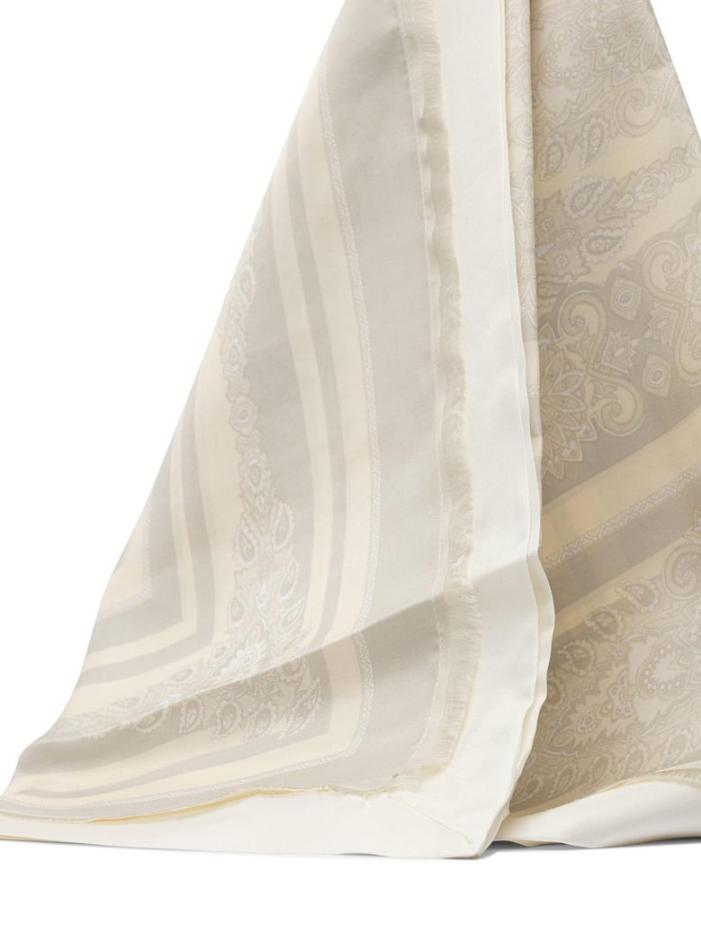 white silk scarf by Selfnex