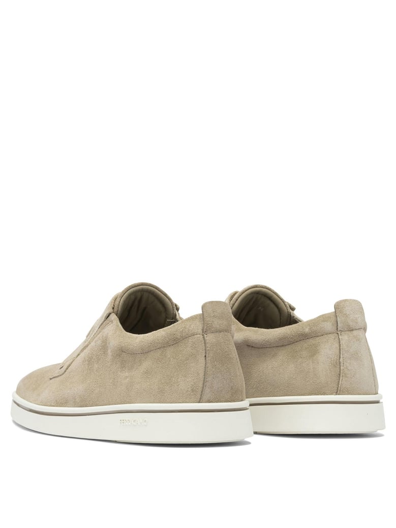 beige rubber loafers by Selfnex