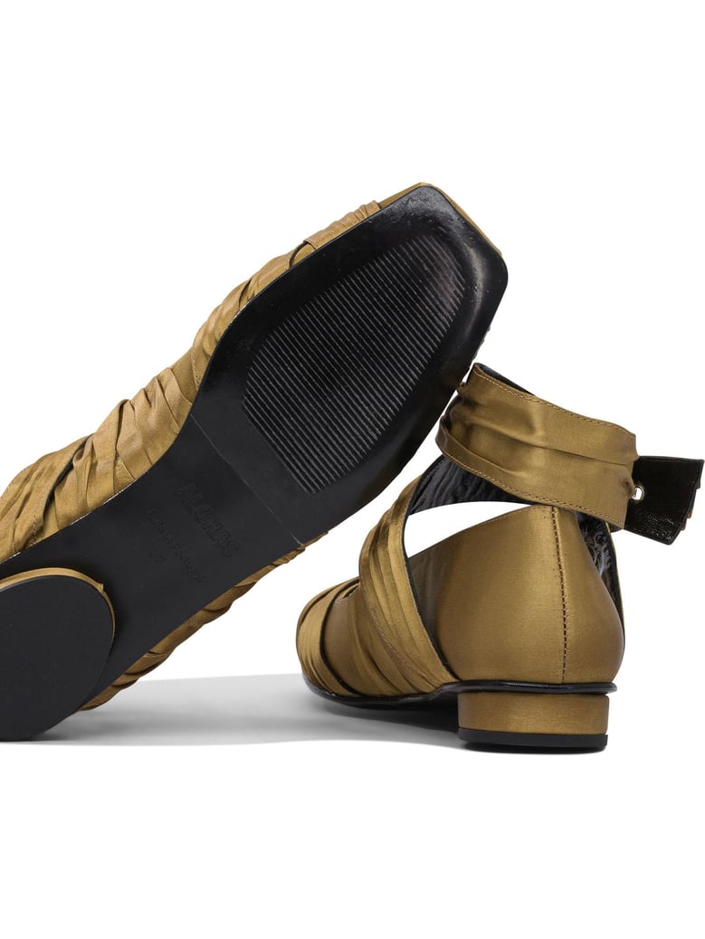 gold ballerinas by Selfnex