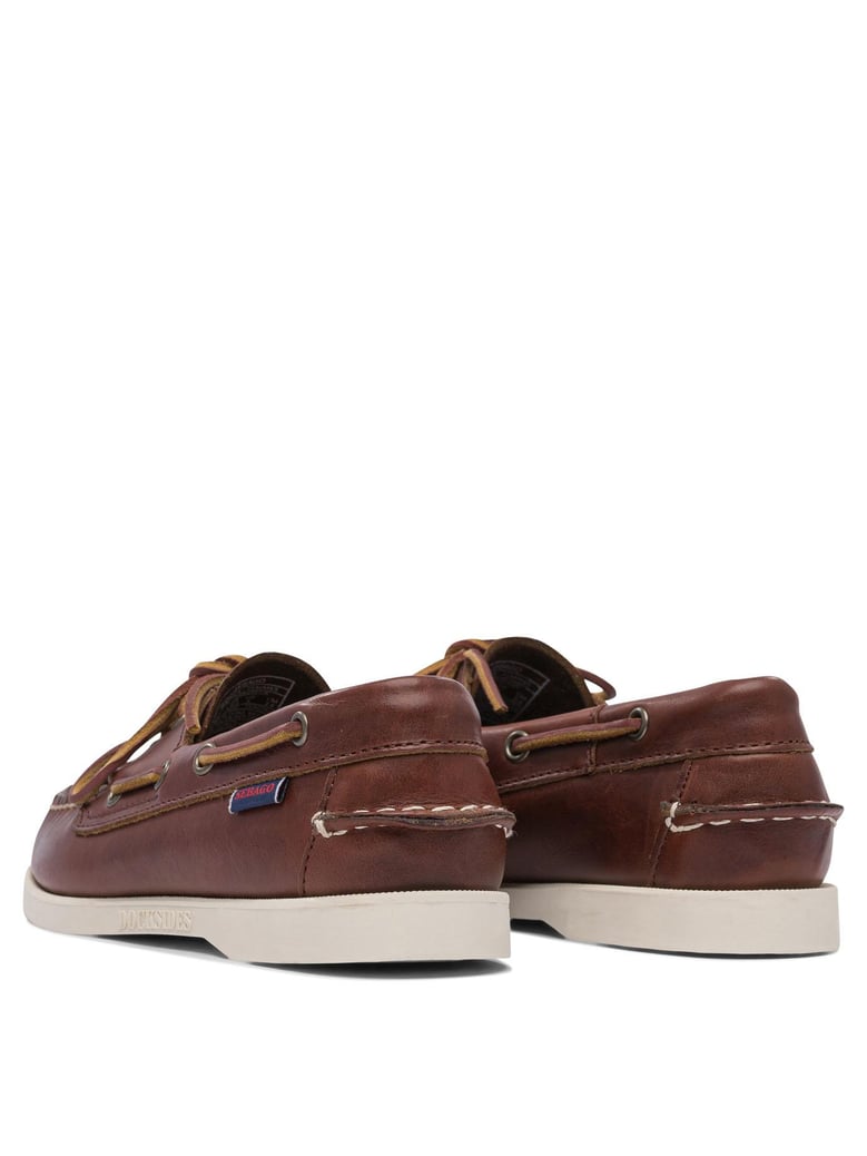 brown rubber loafers by Selfnex