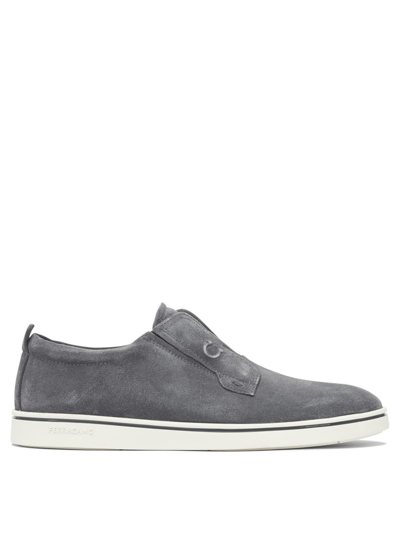 grey rubber loafers by Selfnex