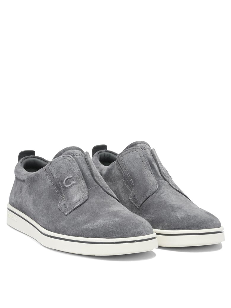 grey rubber loafers by Selfnex