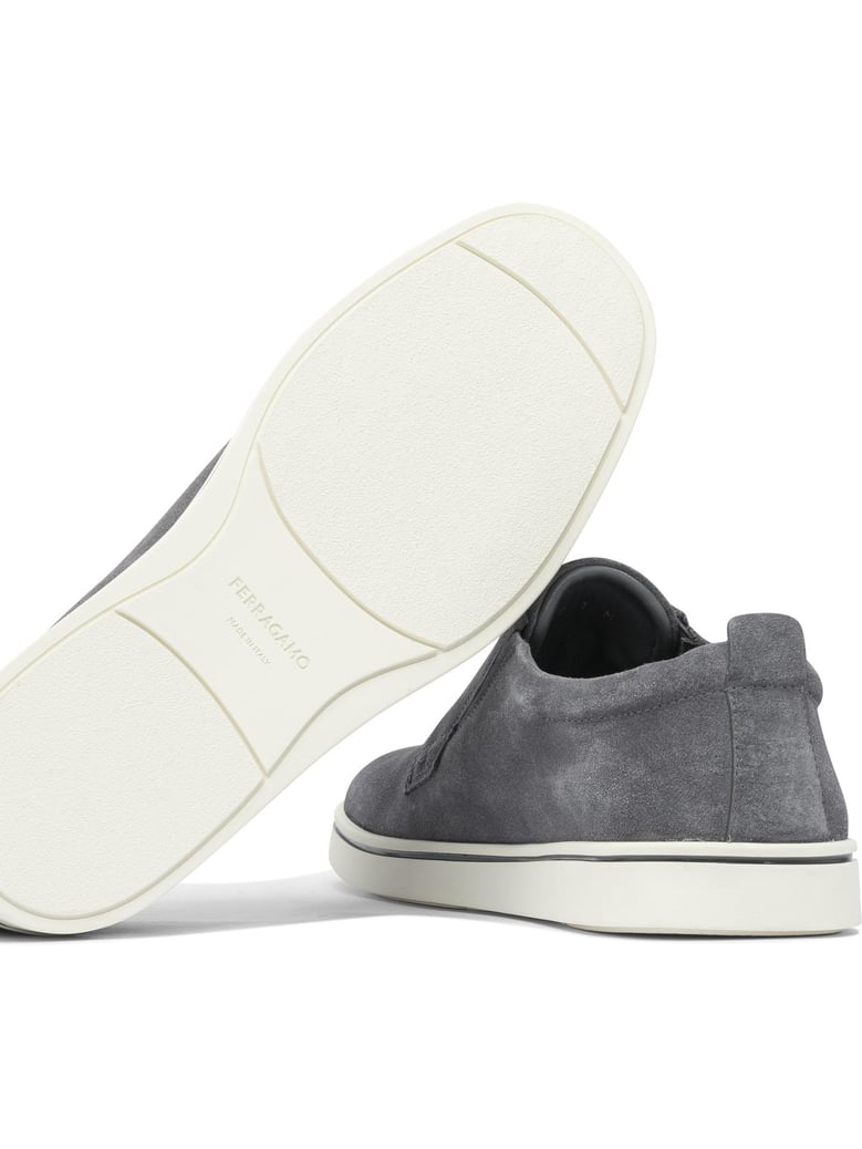 grey rubber loafers by Selfnex