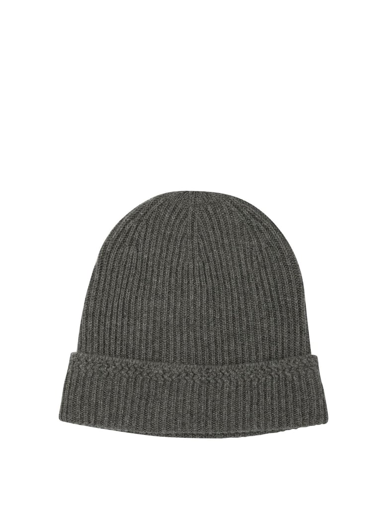 grey cashmere hat by Selfnex