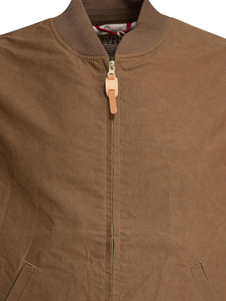 brown cotton jacket by Selfnex