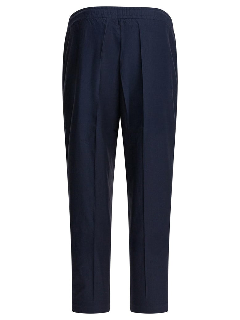 blue elastane trousers by Selfnex