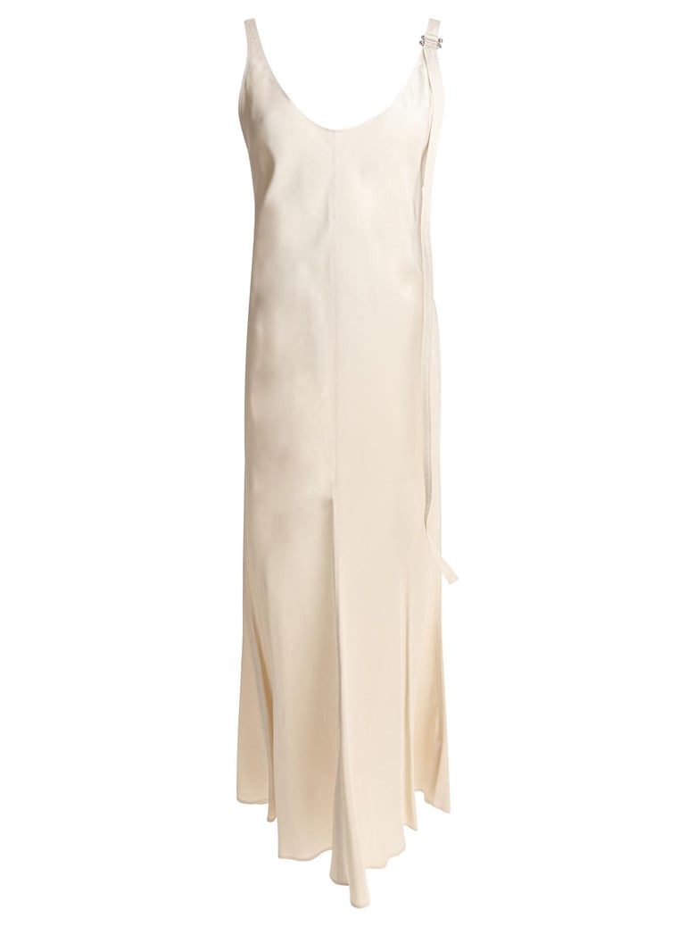 beige viscose dress by Selfnex