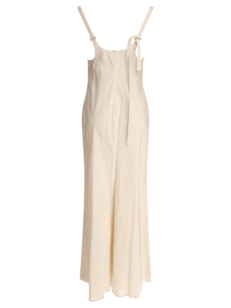 beige viscose dress by Selfnex