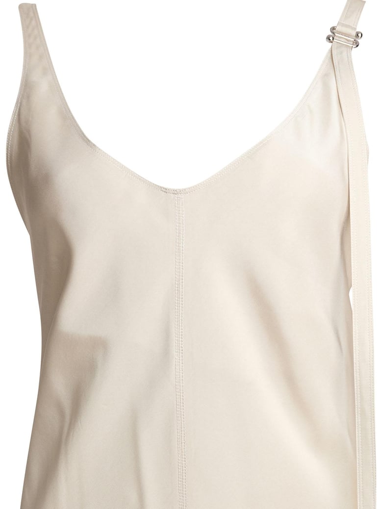 beige viscose dress by Selfnex