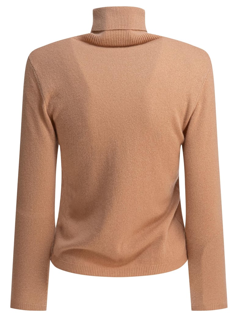 beige cashmere knitwear by Selfnex
