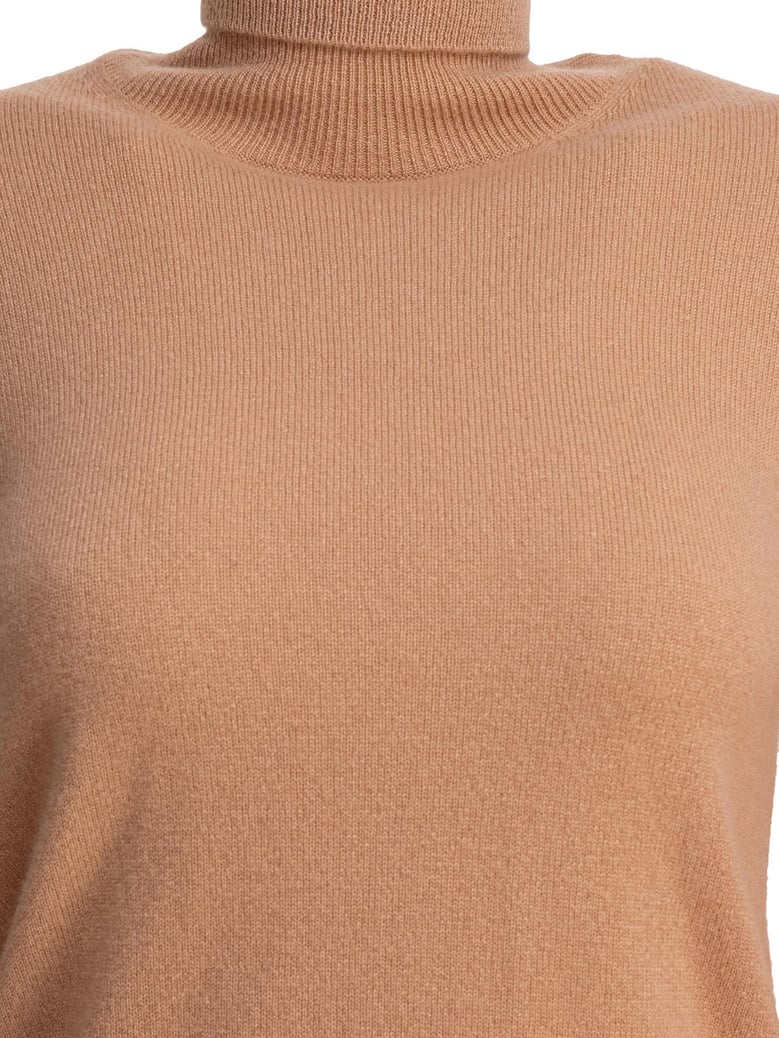 beige cashmere knitwear by Selfnex