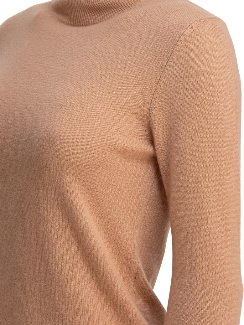 beige cashmere knitwear by Selfnex