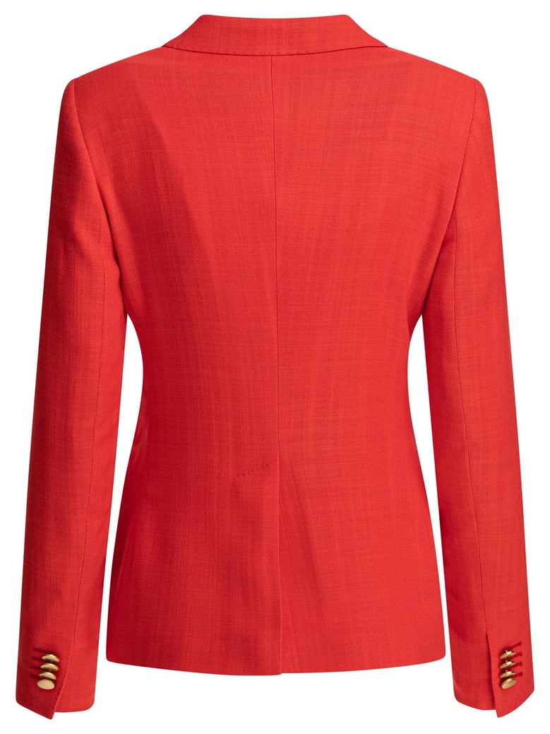 red lyocell jacket by Selfnex