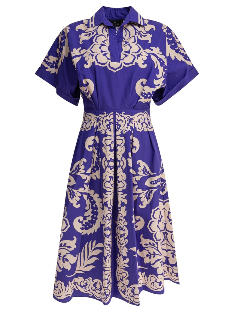 blue cotton dress by Selfnex