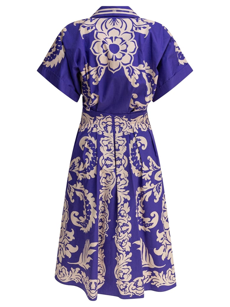 blue cotton dress by Selfnex