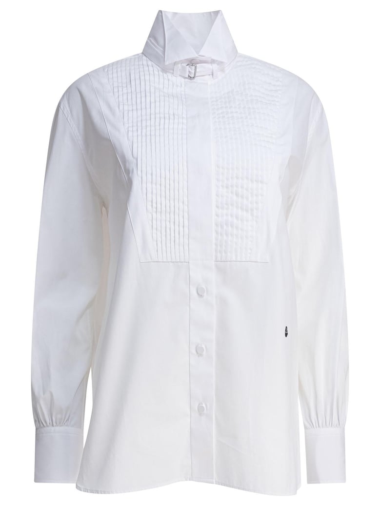 white cotton shirt by Selfnex