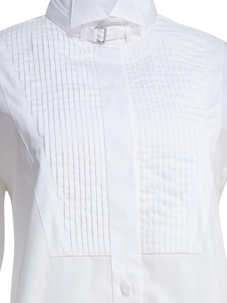 white cotton shirt by Selfnex