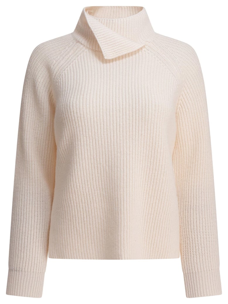 beige cashmere knitwear by Selfnex