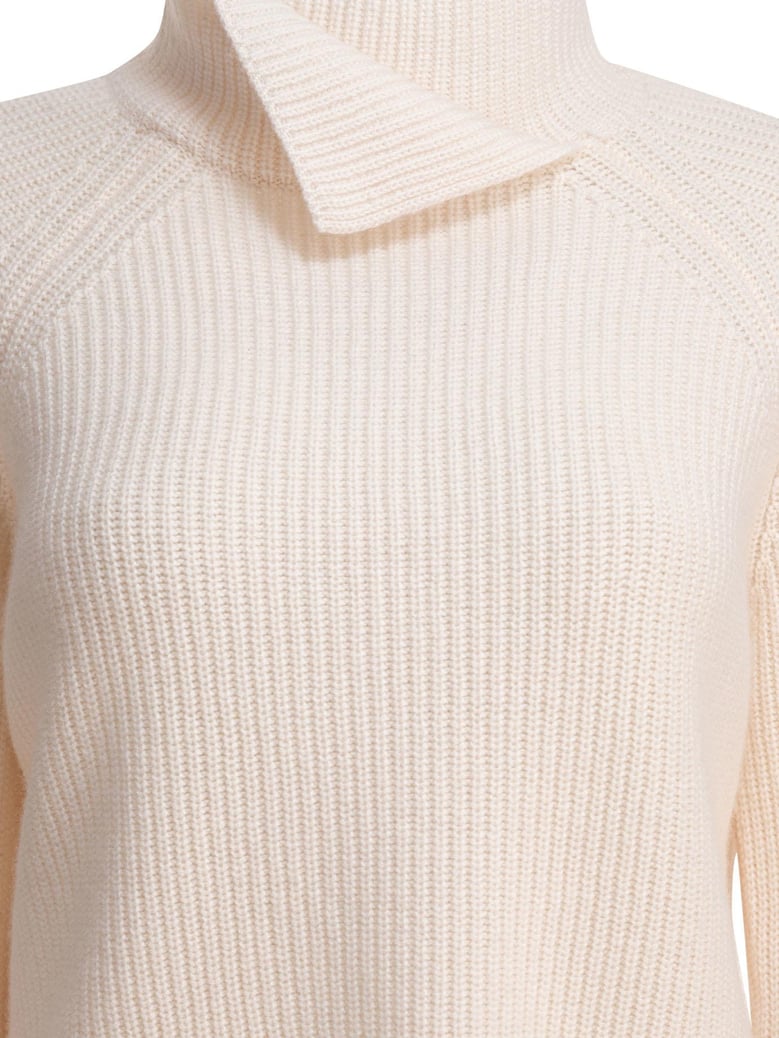 beige cashmere knitwear by Selfnex