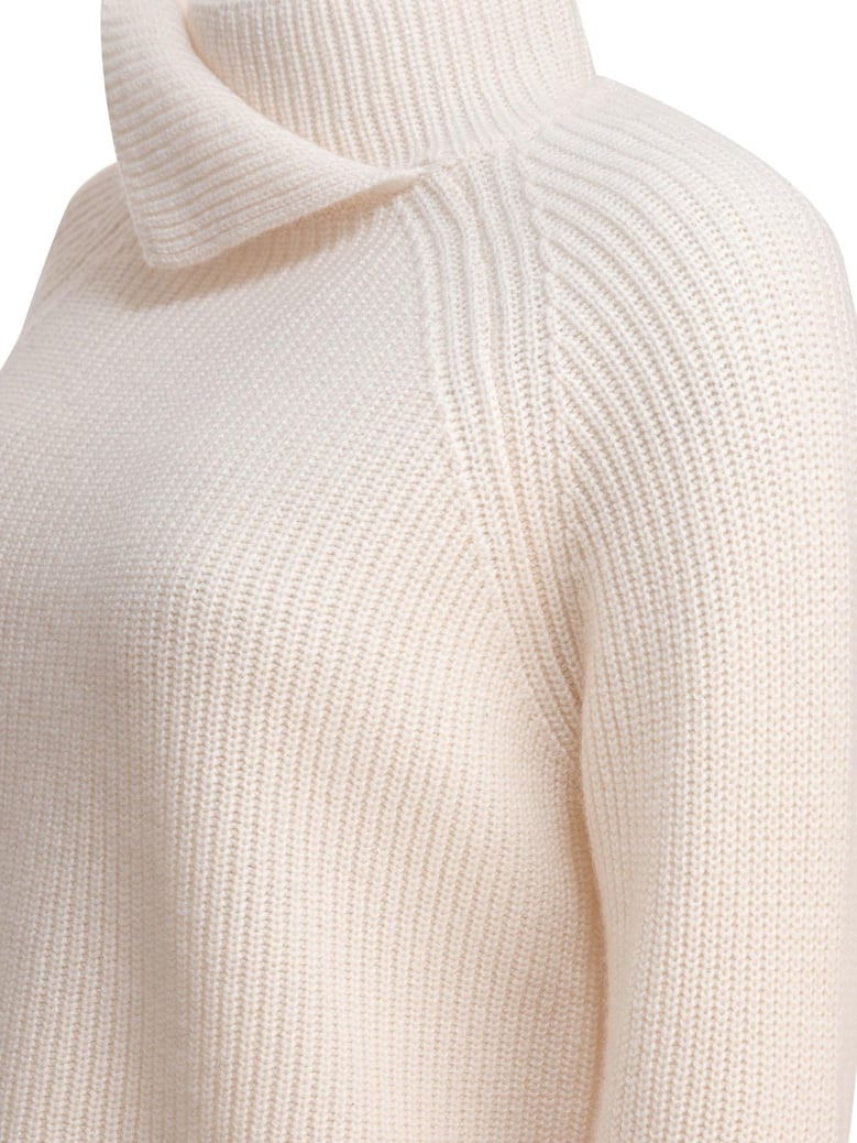 beige cashmere knitwear by Selfnex