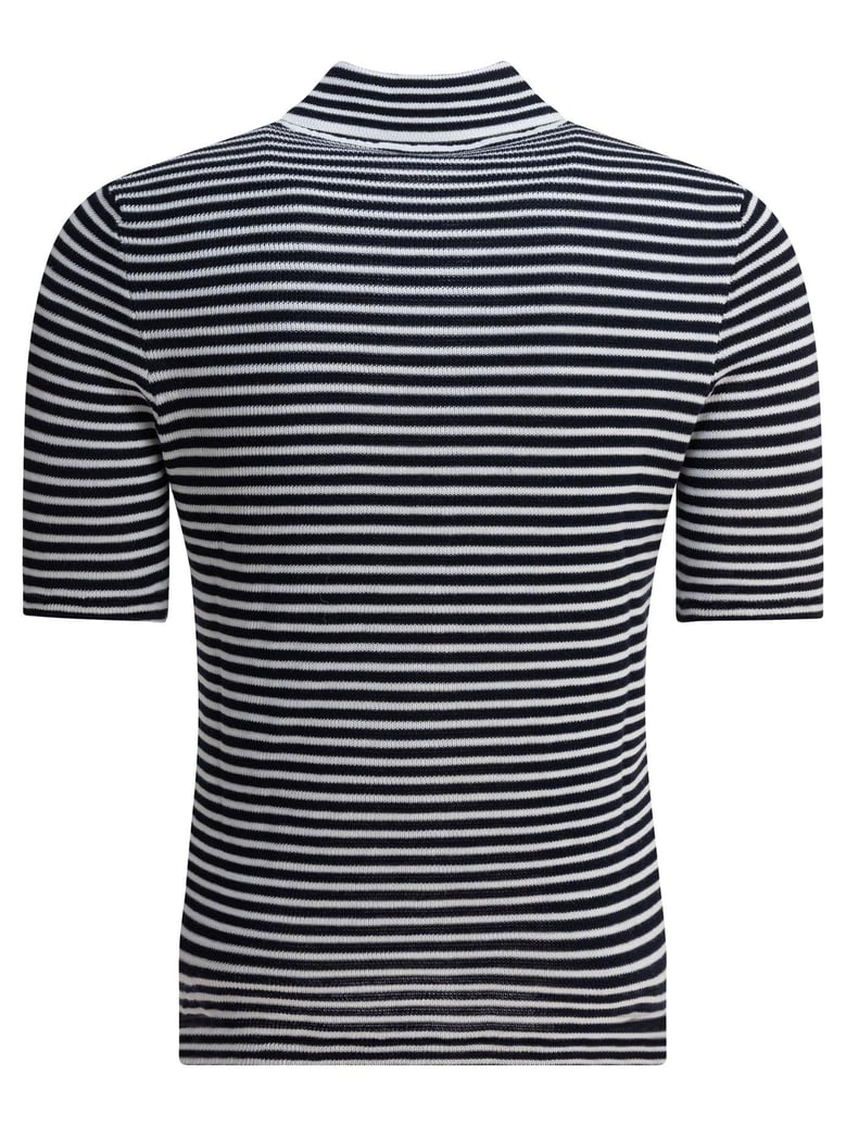 blue cotton polo shirt by Selfnex