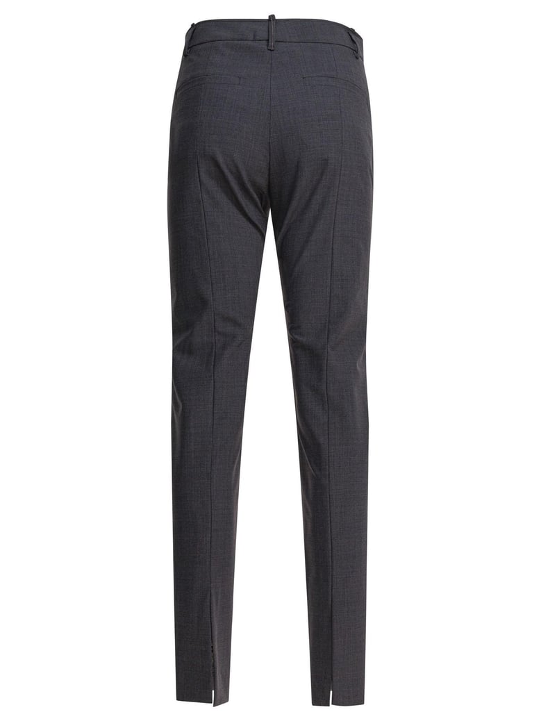 grey wool pants by Selfnex
