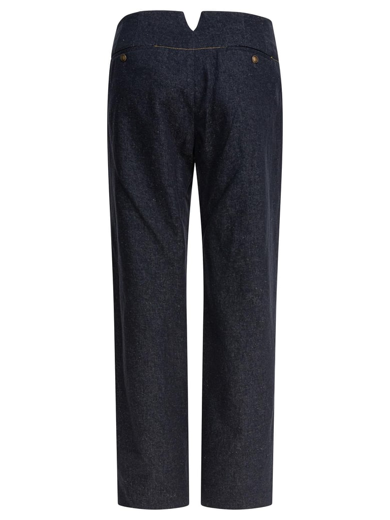 blue viscose trousers by Selfnex