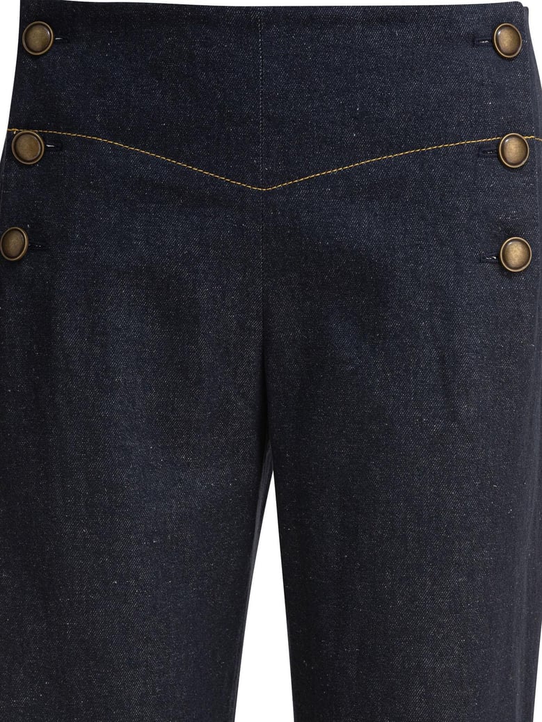 blue viscose trousers by Selfnex