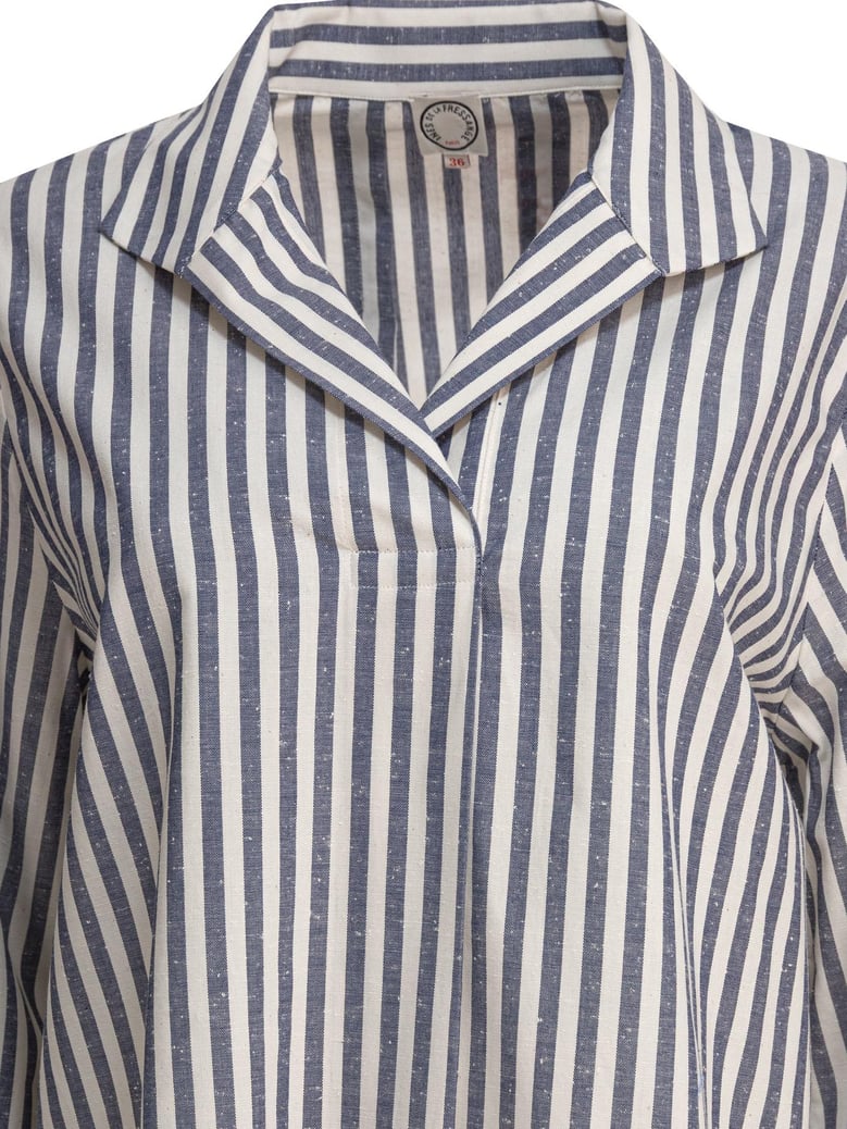 blue cotton shirt by Selfnex