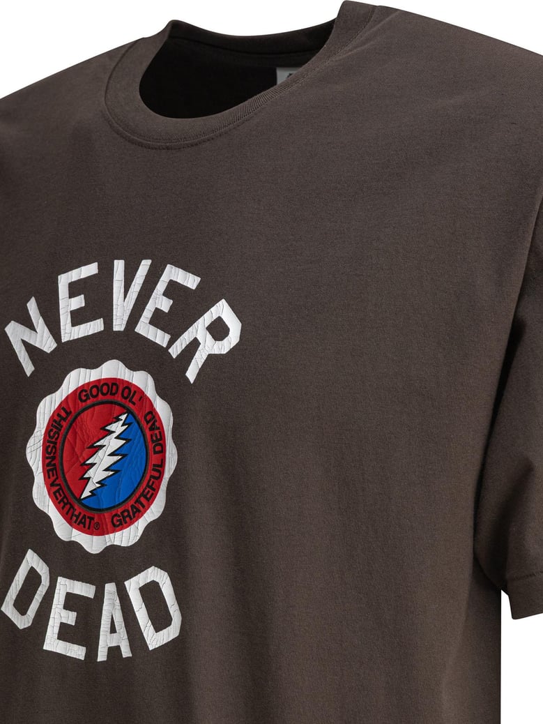 brown cotton x grateful dead t-shirt by Selfnex