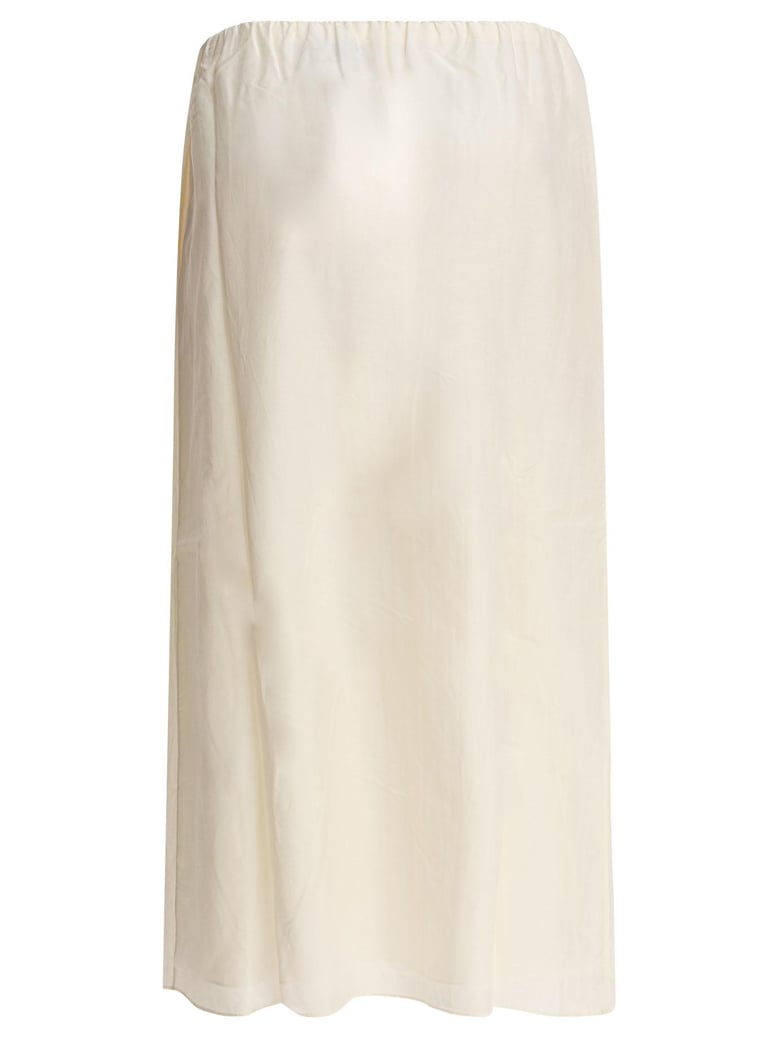 white silk skirt by Selfnex