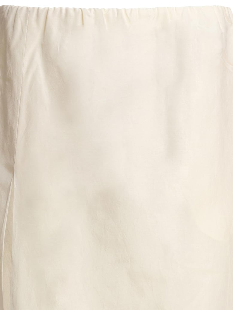 white silk skirt by Selfnex