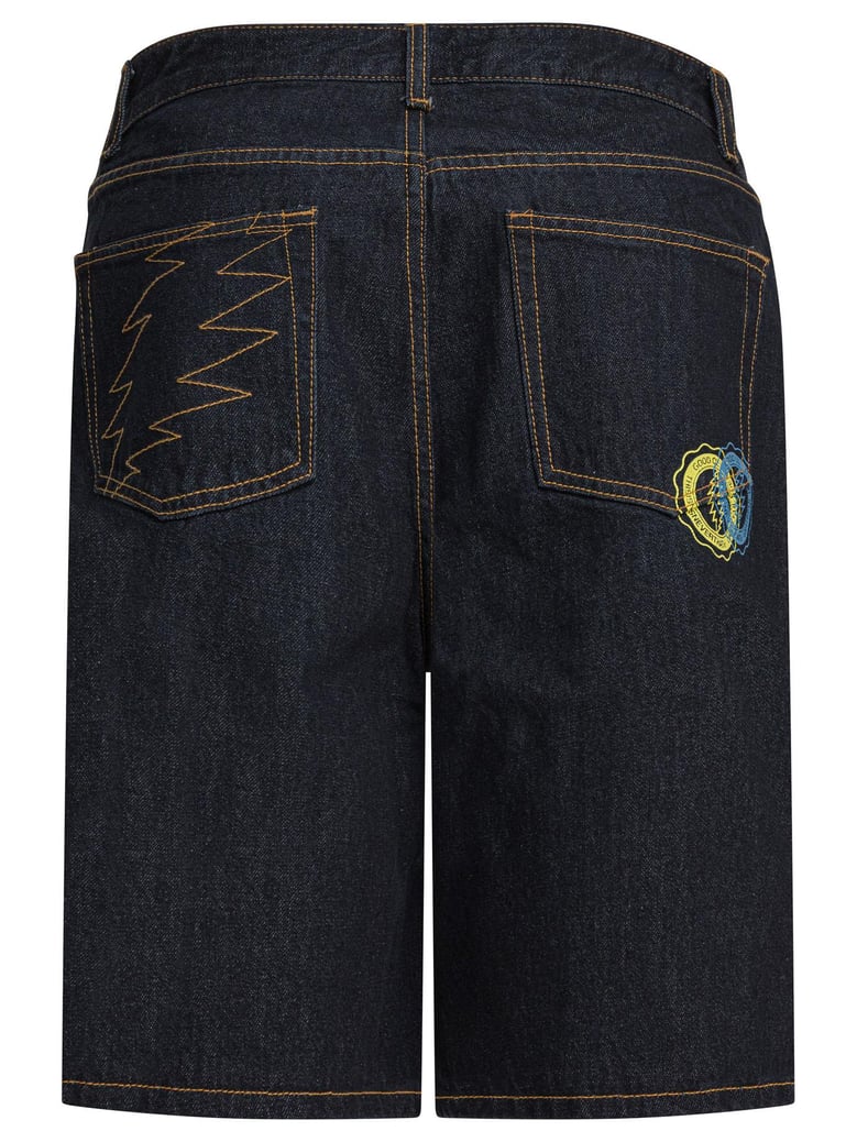 blue cotton x grateful dead shorts by Selfnex