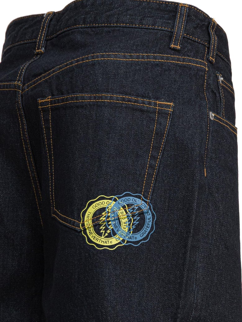 blue cotton x grateful dead shorts by Selfnex
