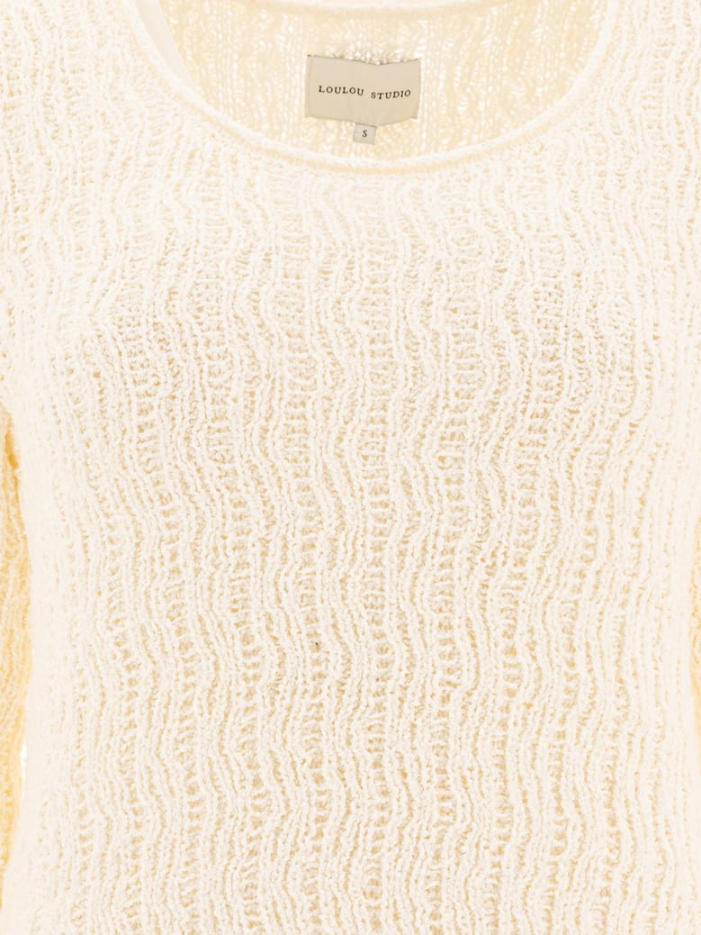 white polyester dress by Selfnex