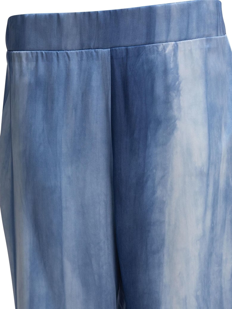 light blue silk trousers by Selfnex