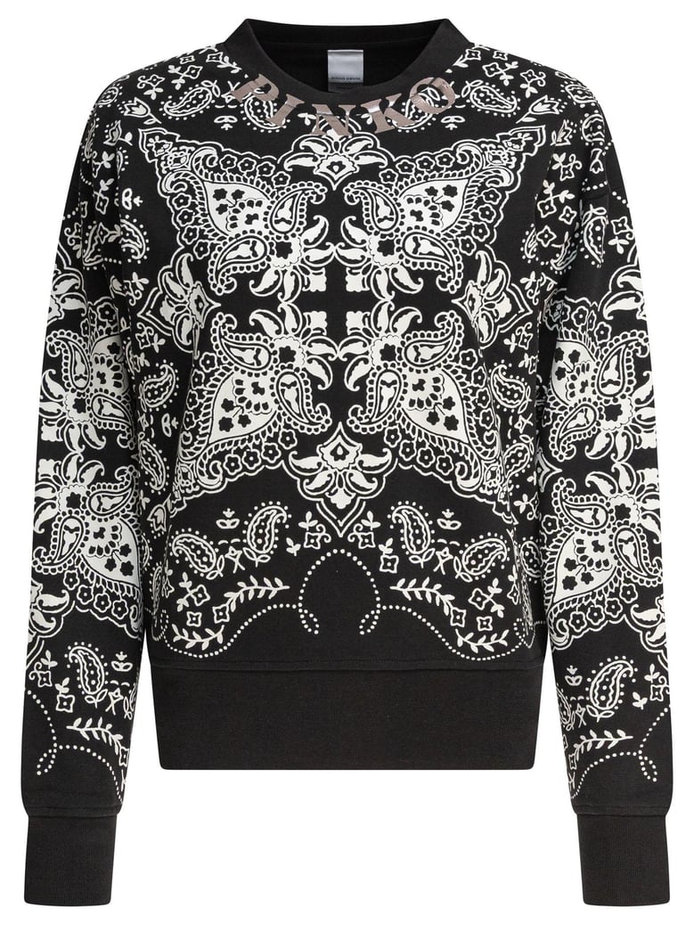 black cotton sweatshirt by Selfnex
