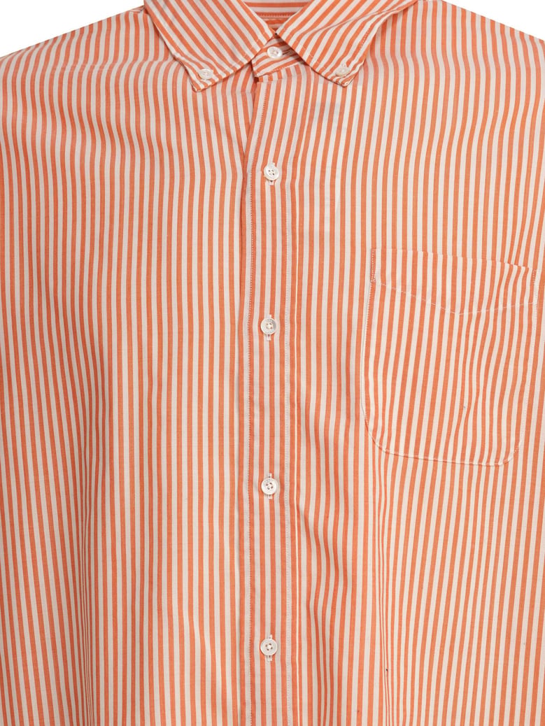 wool stripe shirt by Selfnex