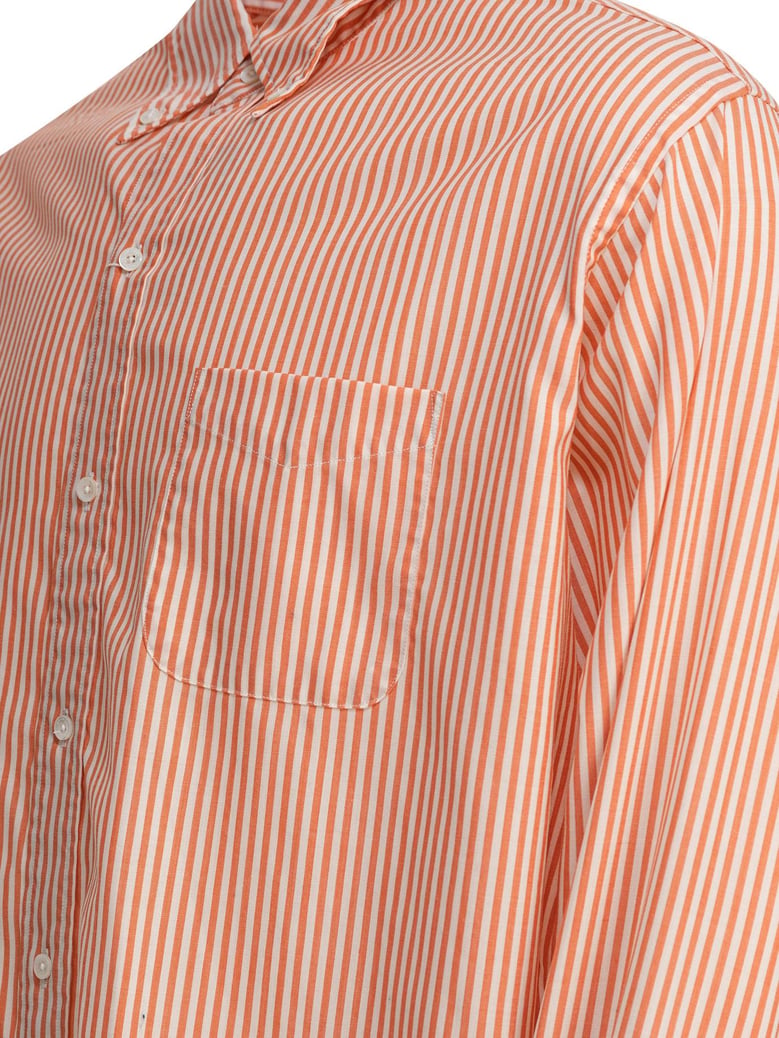 wool stripe shirt by Selfnex