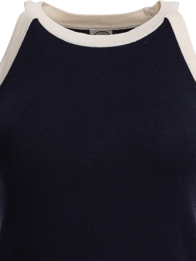 blue silk top by Selfnex