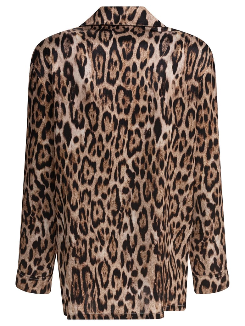 brown silk shirt by Selfnex