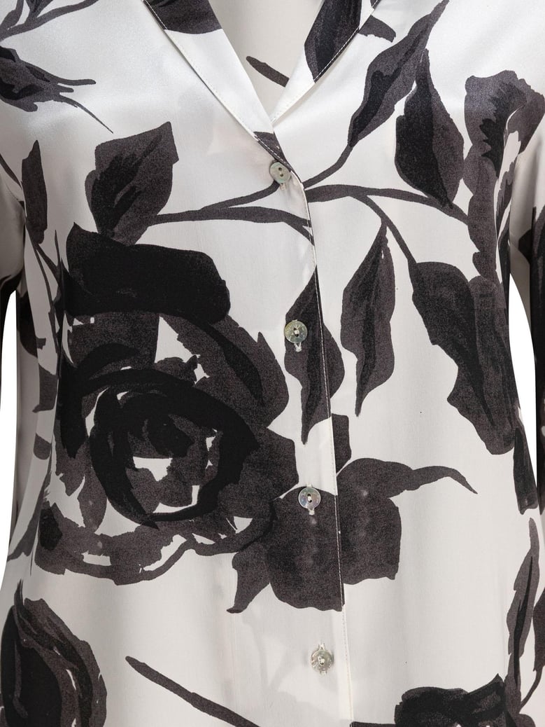 white silk shirt by Selfnex