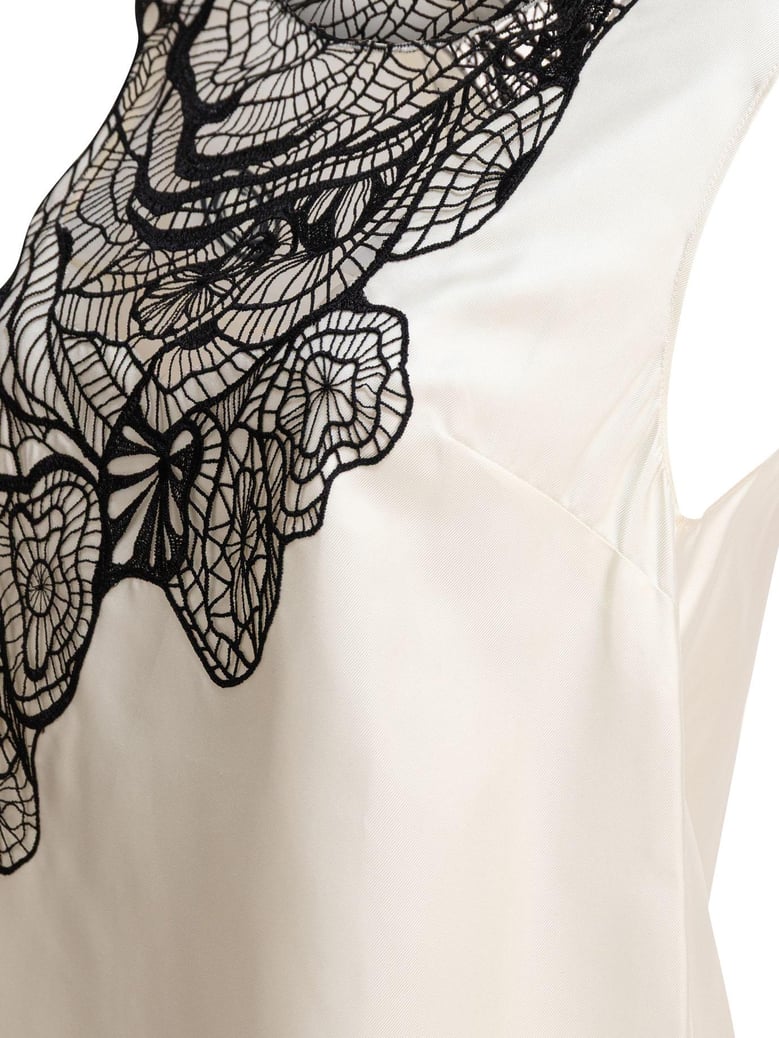 white silk top by Selfnex