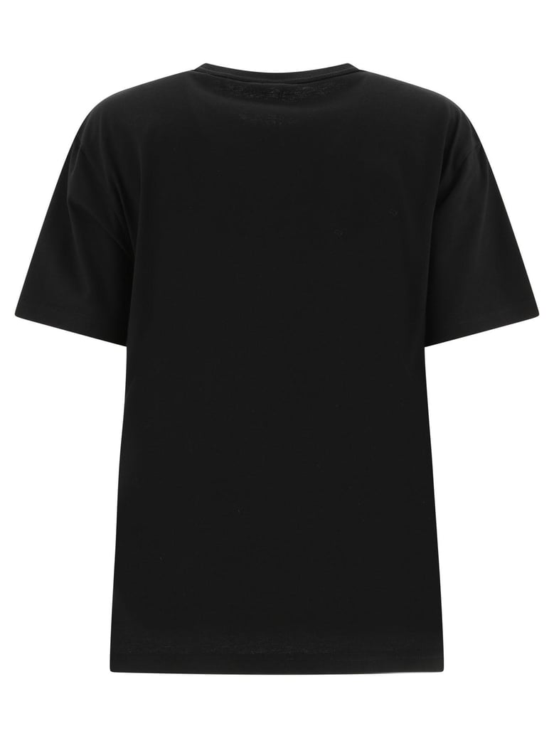 essential jsy ss tee w/ puff logo & bound neck by Selfnex