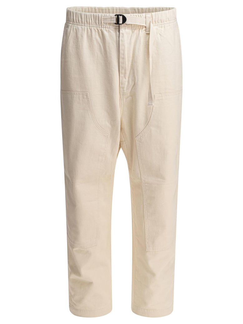 beige cotton trousers by Selfnex
