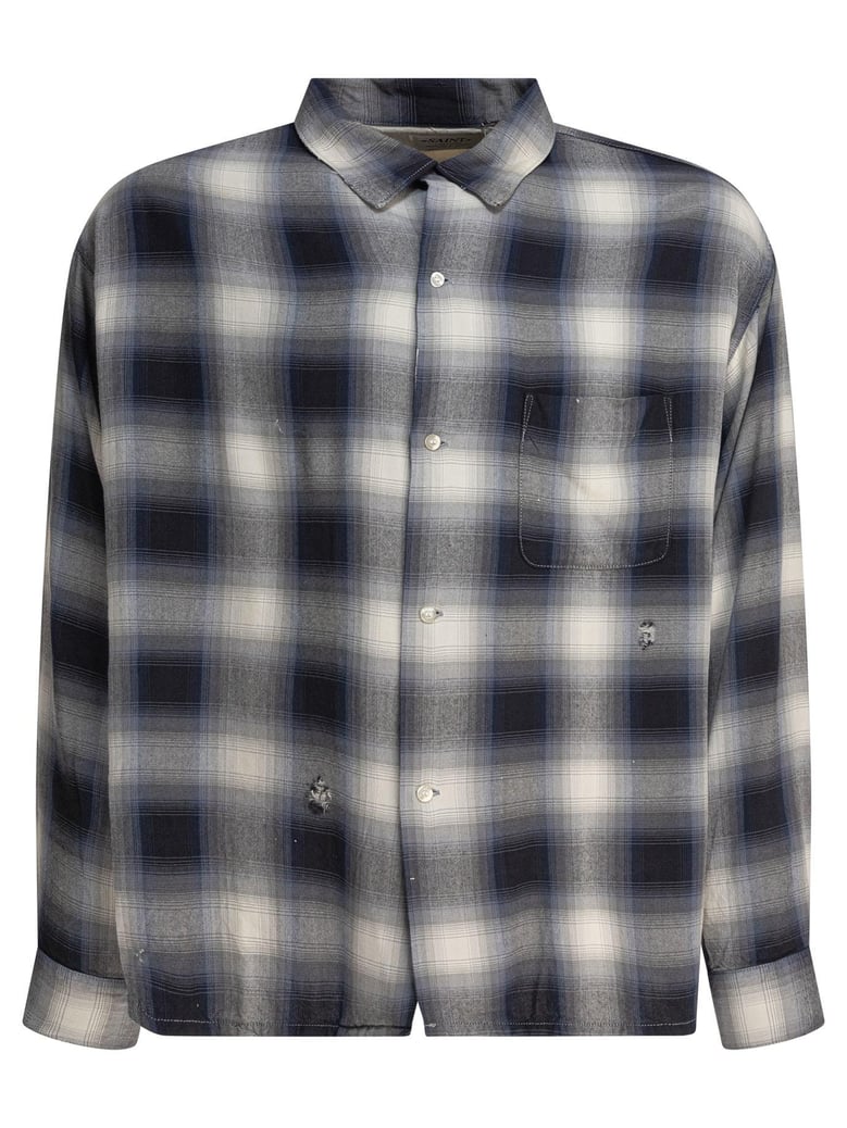 blue rayon shirt by Selfnex