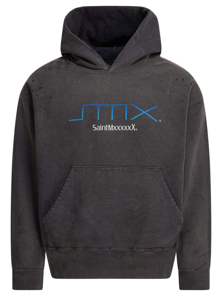 black cotton sweatshirt by Selfnex