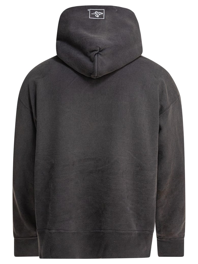 black cotton sweatshirt by Selfnex